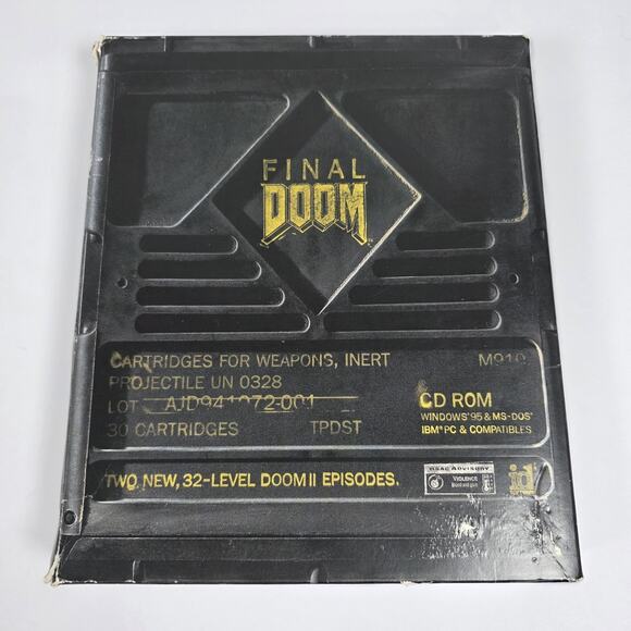 VTG Final Doom PC Big Box Windows 95 CD-ROM 1994 iD Software - Picture 7 of 14